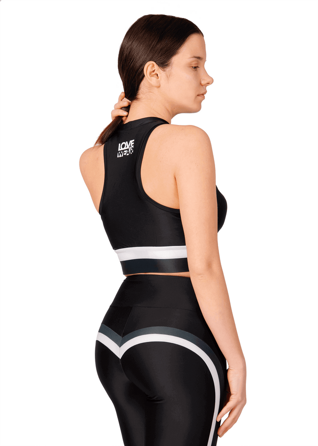 Sports Bra Top Black Mamba