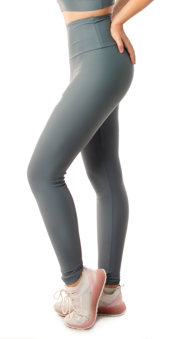 Woman Activewear Leggings | Silver Grey Moonstone Sports Leggings - lovetowear.eu